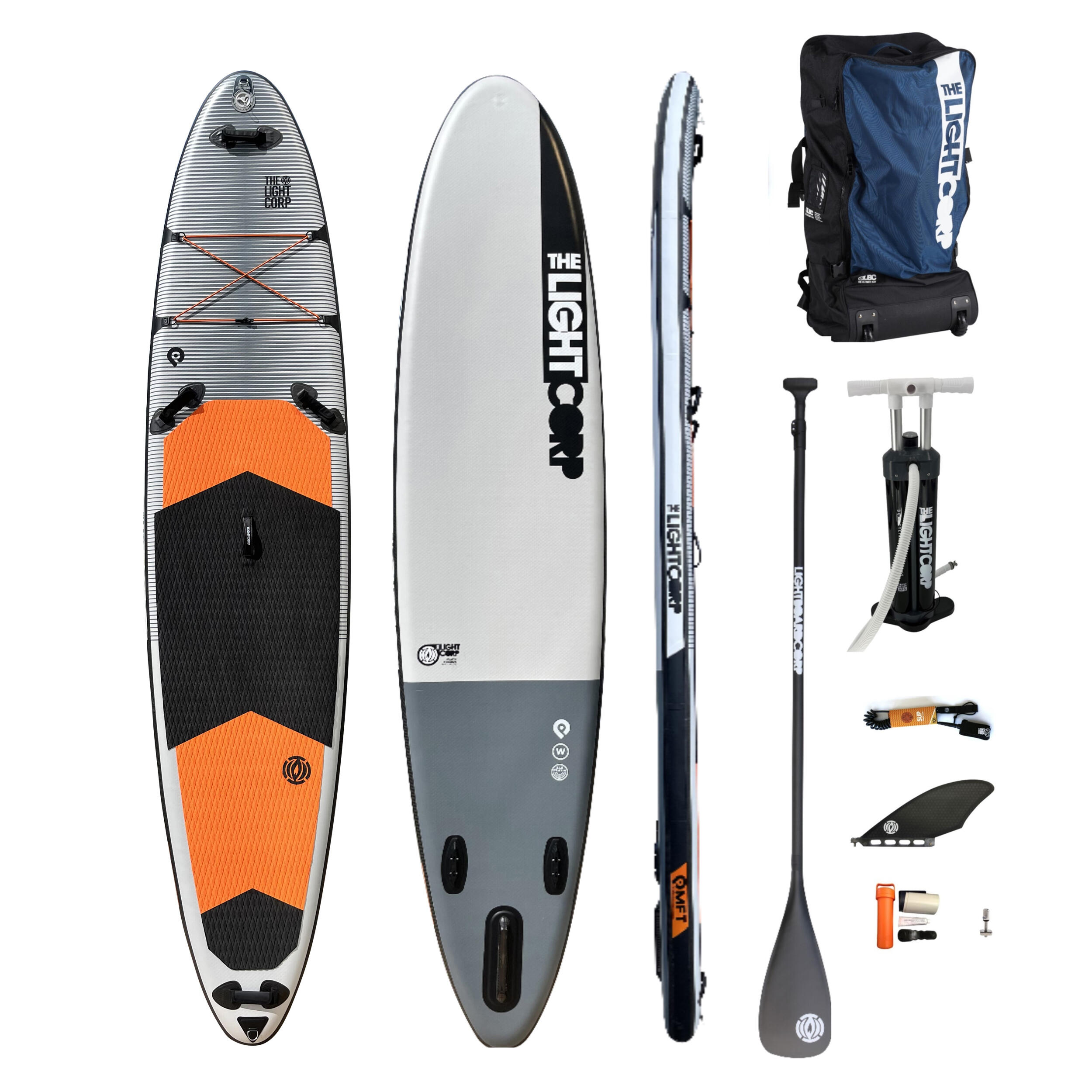 LIGHT BOARD CORP ISUP MFT PLATIN FREERIDE SET 11´4“  x 32" x 6" incl. 3 tlg. Pro Endurance 100% C