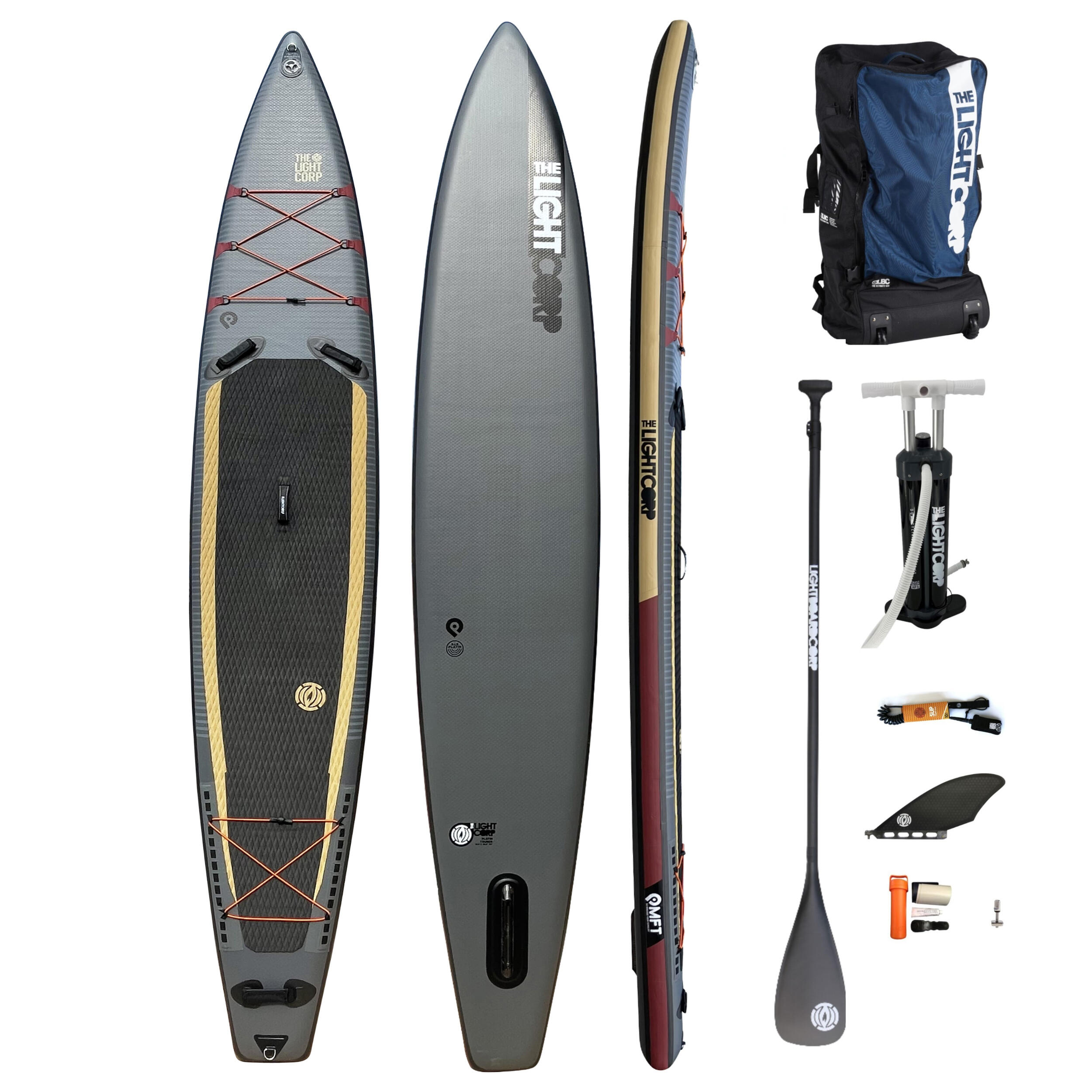 LIGHT BOARD CORP ISUP 3L MFT PLATIN TOURER  14´ x 32" x 6" " incl. 3 tlg. Pro Endurance 100% C.P.