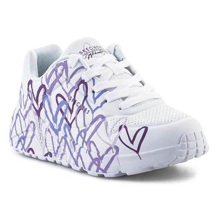 Zapatillas Niña Skechers Jgoldcrown Uno Lite Blanco