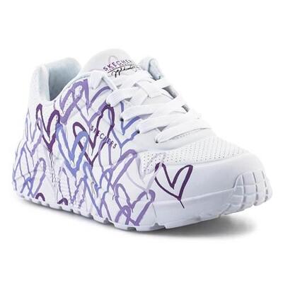 Zapatillas Niña Skechers Jgoldcrown Uno Lite Blanco