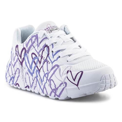 Skechers - Chaussures Universel Enfants Skechers Uno Lite Spread The Love - Baskets - Blanc - 32,5 - Decathlon
