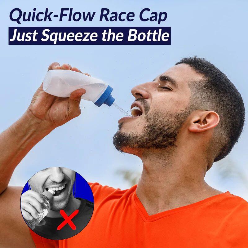Ceinture d'hydratation avec deux gourdes Fitletic 2x250ml 7/8