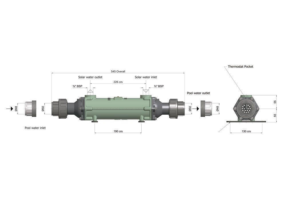 Echangeur de chaleur - Bowman 5113-2 - Titanium 2/2