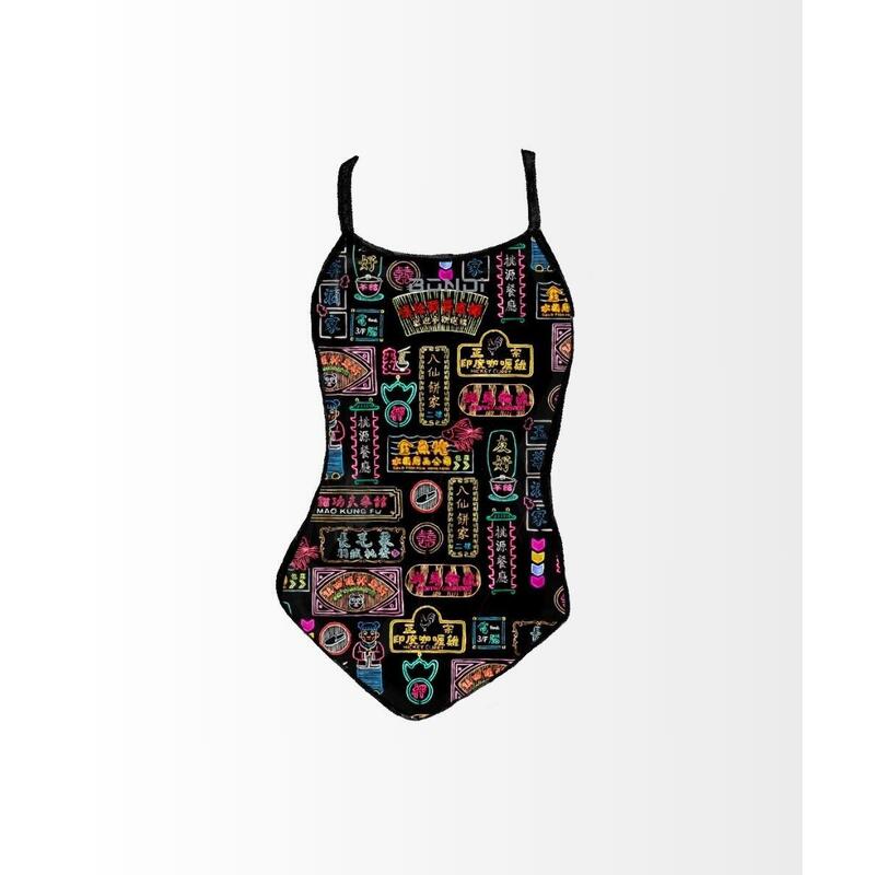 Lights of HK Training Swimsuit - Black