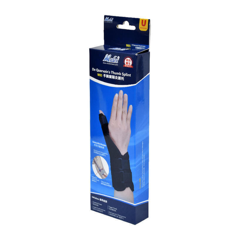 W05 De Quervain's Thumb Splint - Black