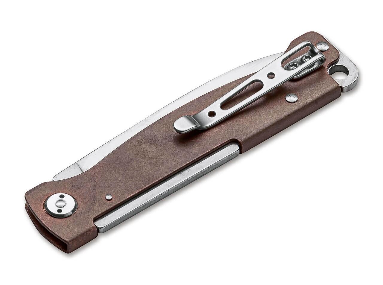 Böker Plus Atlas Copper Taschenmesser mit Kupfer Griff 2/2