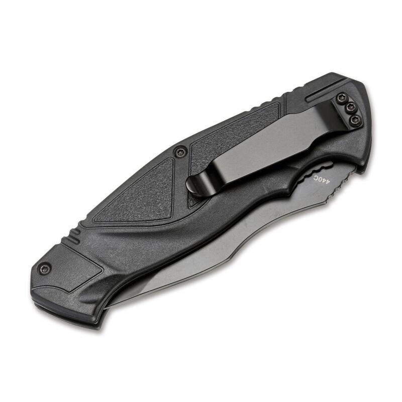 Magnum Advance All Black Pro 42 Taschenmesser mit Kunststoff Griff
