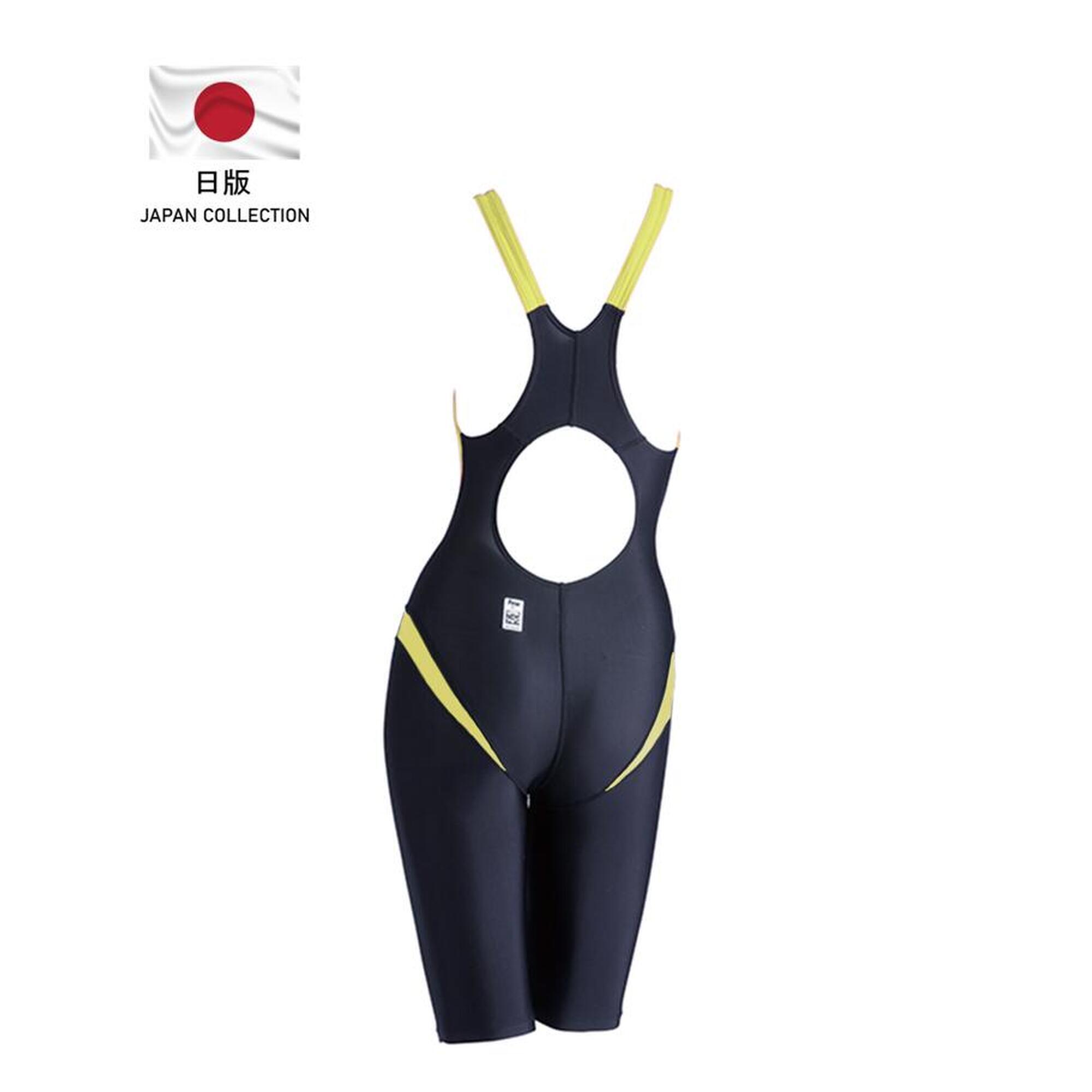 [FINA 認可] 日版 J-ELASTICO STR 439 女士連身泳衣 - 黃色