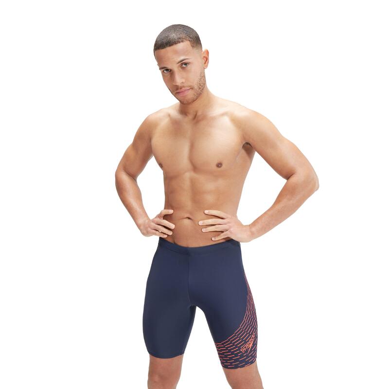 ECO ENDURAFLEX MEN'S MEDLEY LOGO JAMMER - NAVY