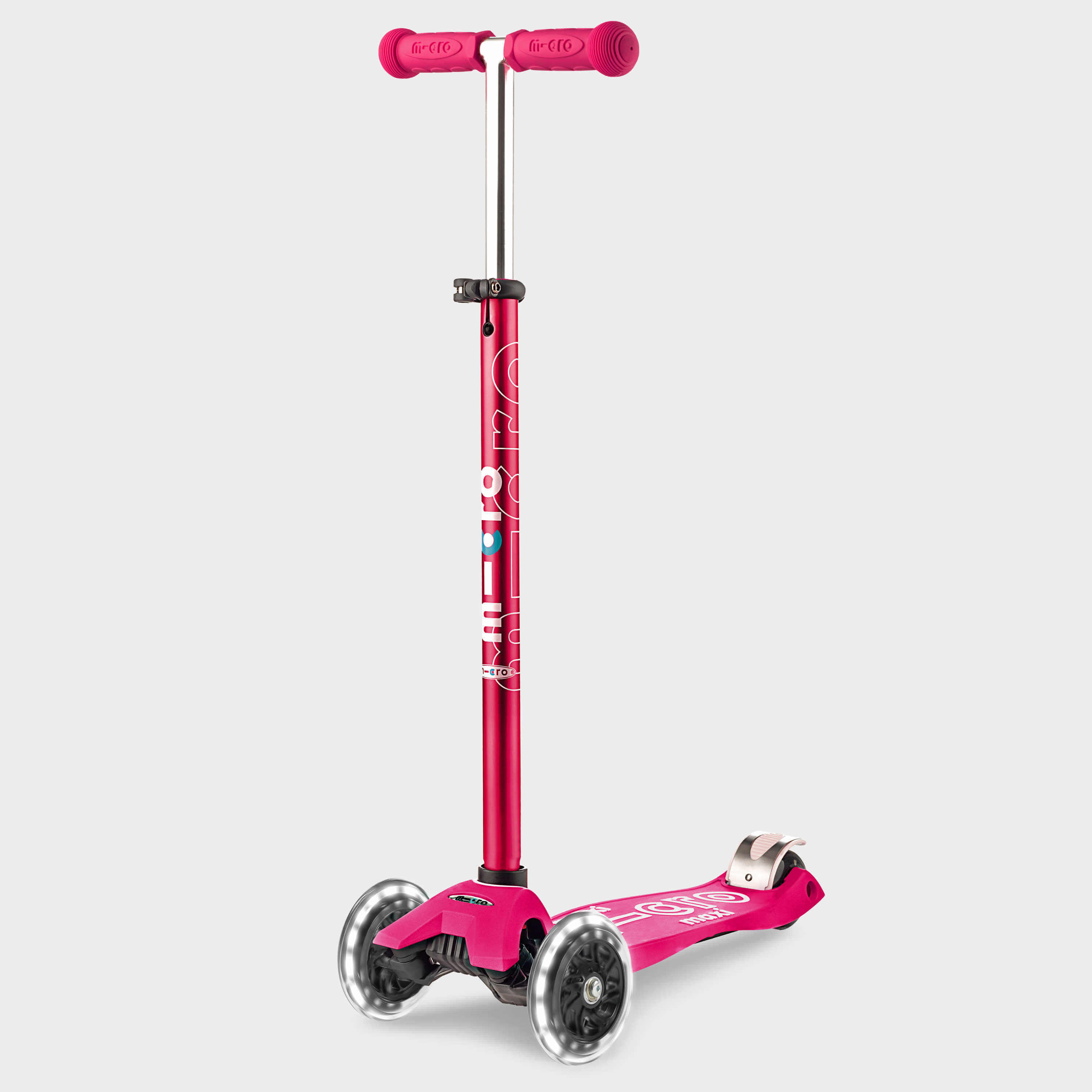 Micro - Trottinette Enfant Maxi  Deluxe  Led - Trottinette - Rose - Taille Unique - Decathlon