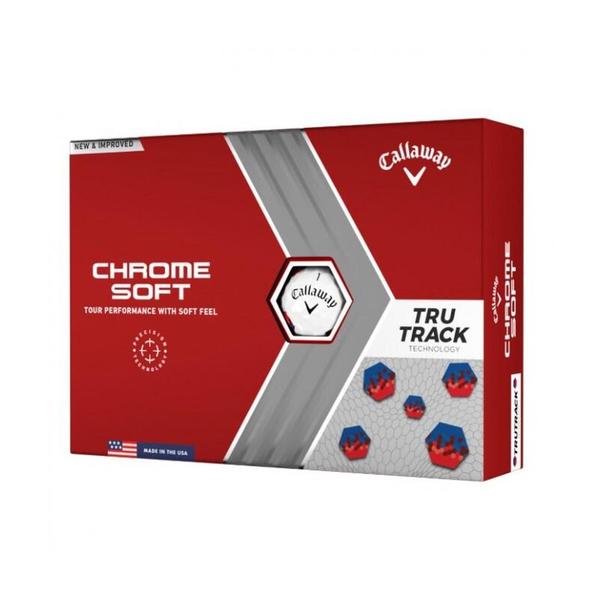 Piłki Golfowe Chrome Soft Tru Track 12 sztuk