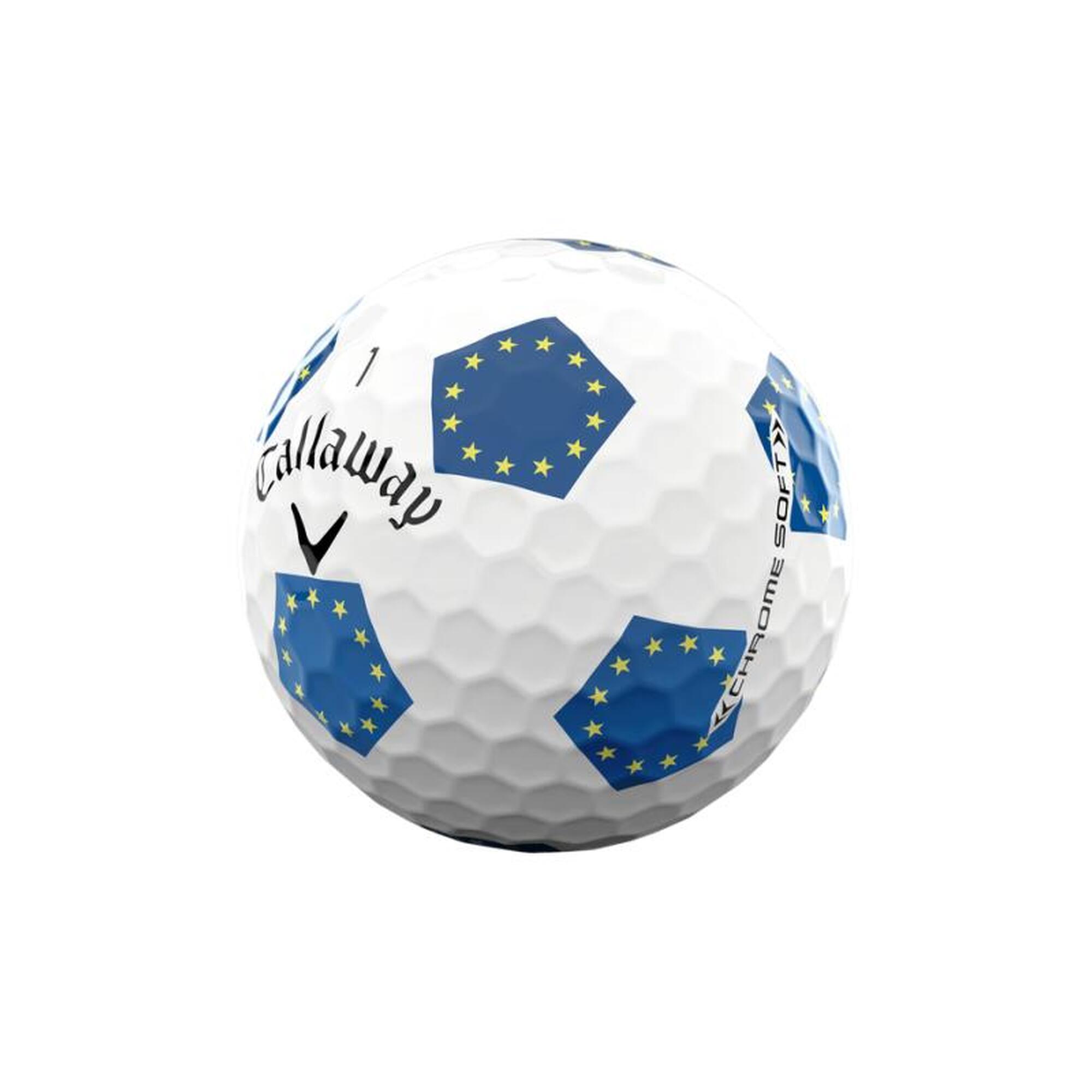 Piłki Golfowe ChromeSoft Truvis Europe Team 12 sztuk