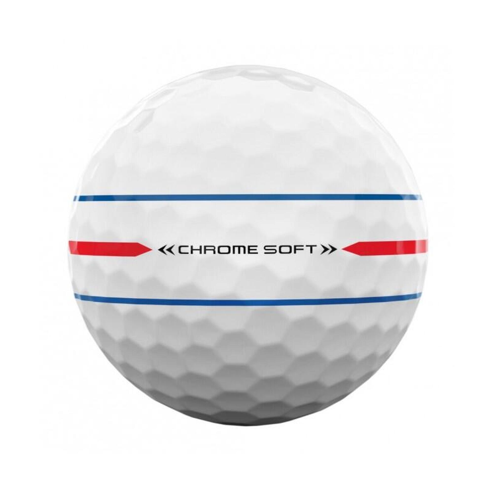 Piłki Golfowe Chrome Soft 360 Triple Track 12 sztuk