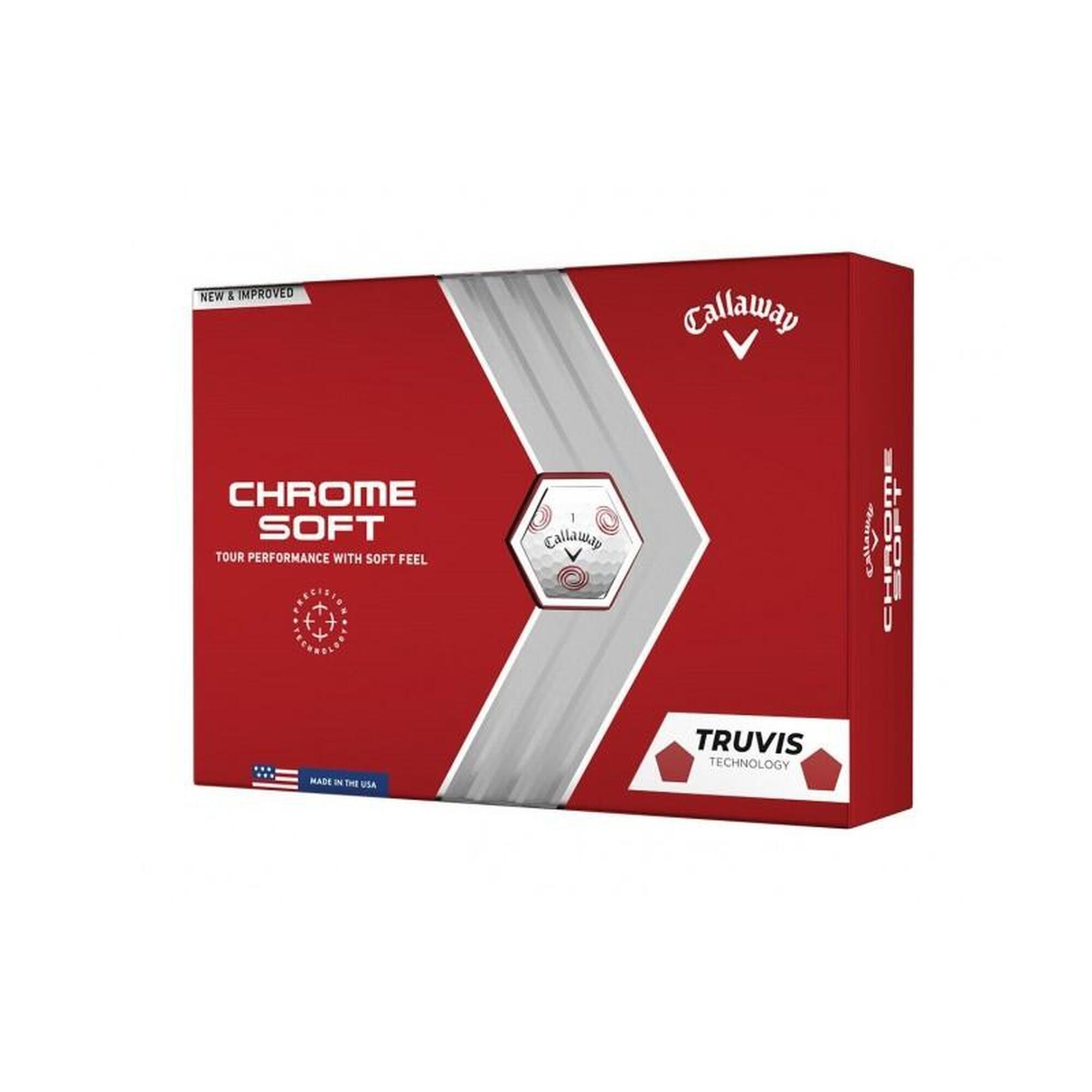 Piłki Golfowe Chrome Soft Truvis Odyssey 12 sztuk