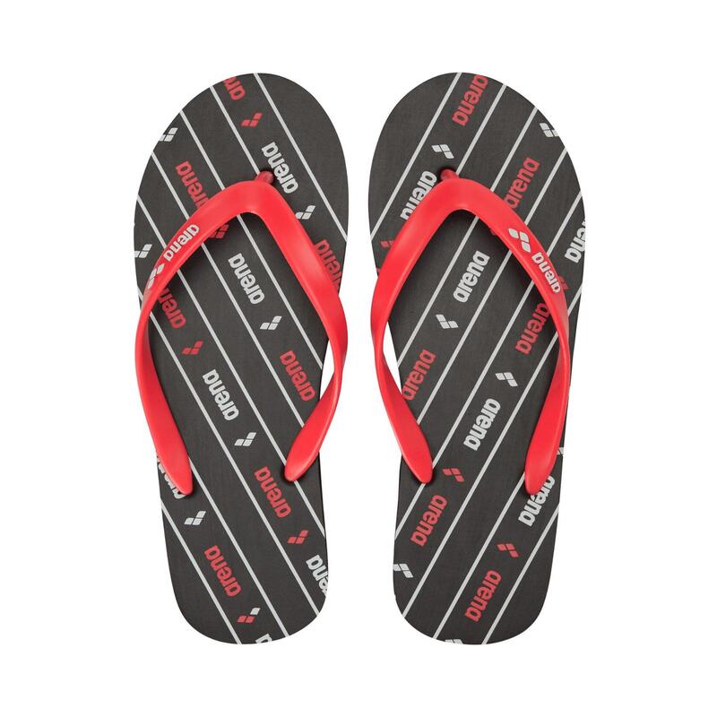 LOGO TAPE FLIP FLOP - BLACK