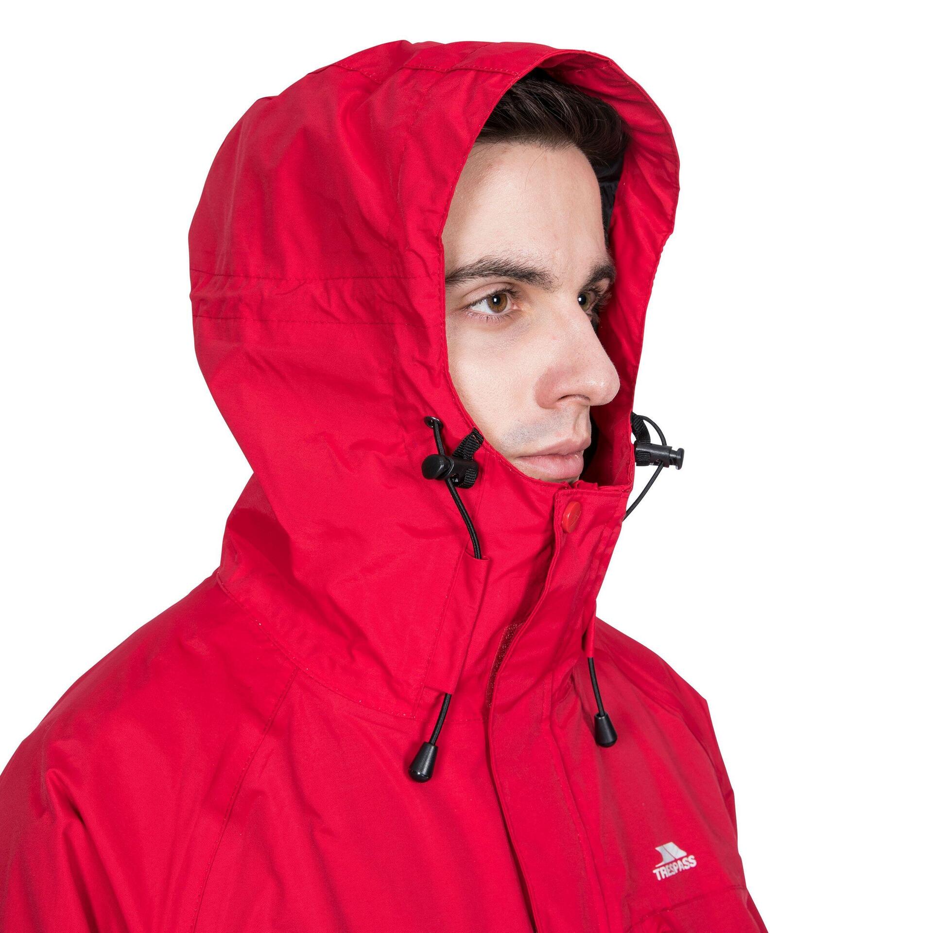 Trespass Mens Corvo Hooded Full Zip Waterproof Jacket/Coat