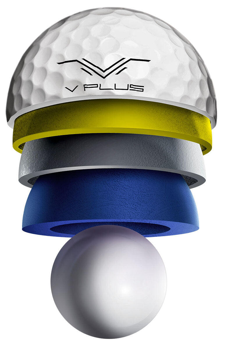V PLUS U5 5-Piece Urethane Cover Tour Golf Balls - Dozen