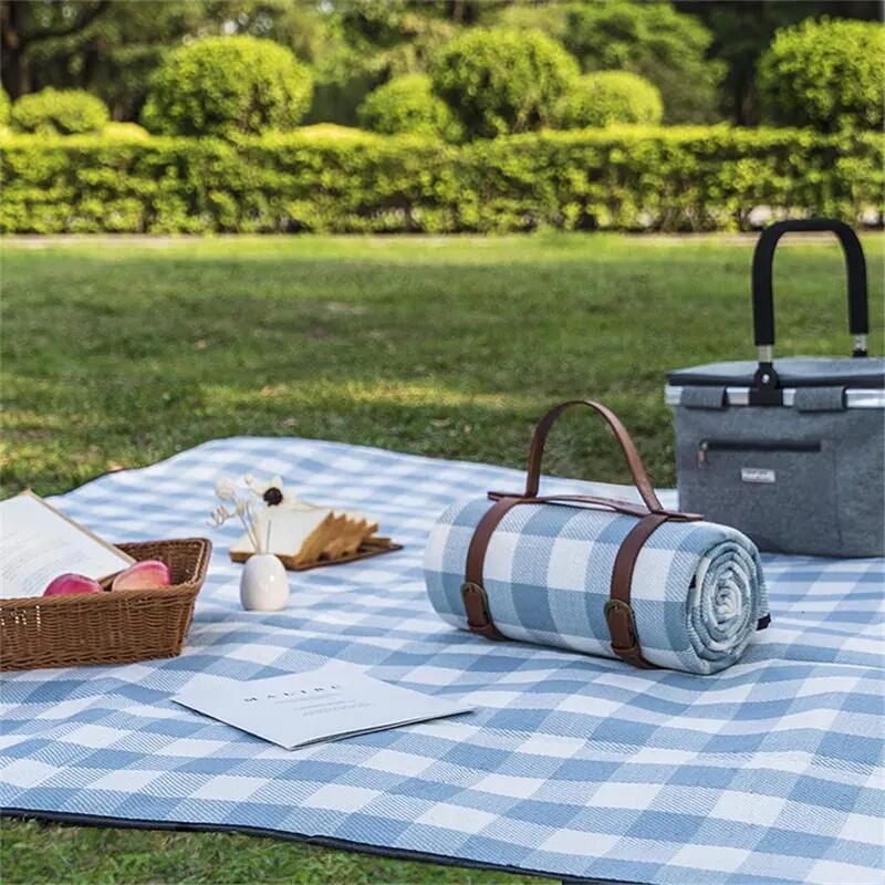 Estera impermeable outdoor celeste 3/4