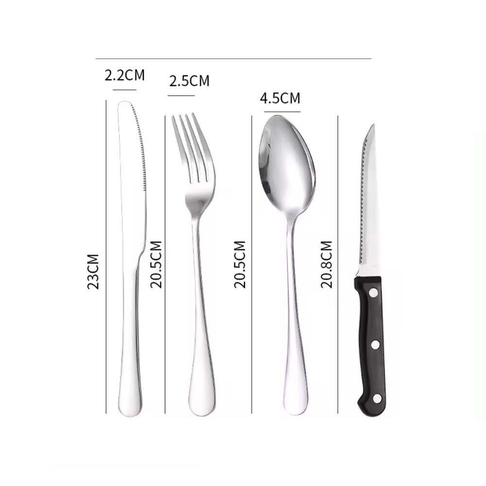 Set de cubiertos para acampada para 2 personas 3/6
