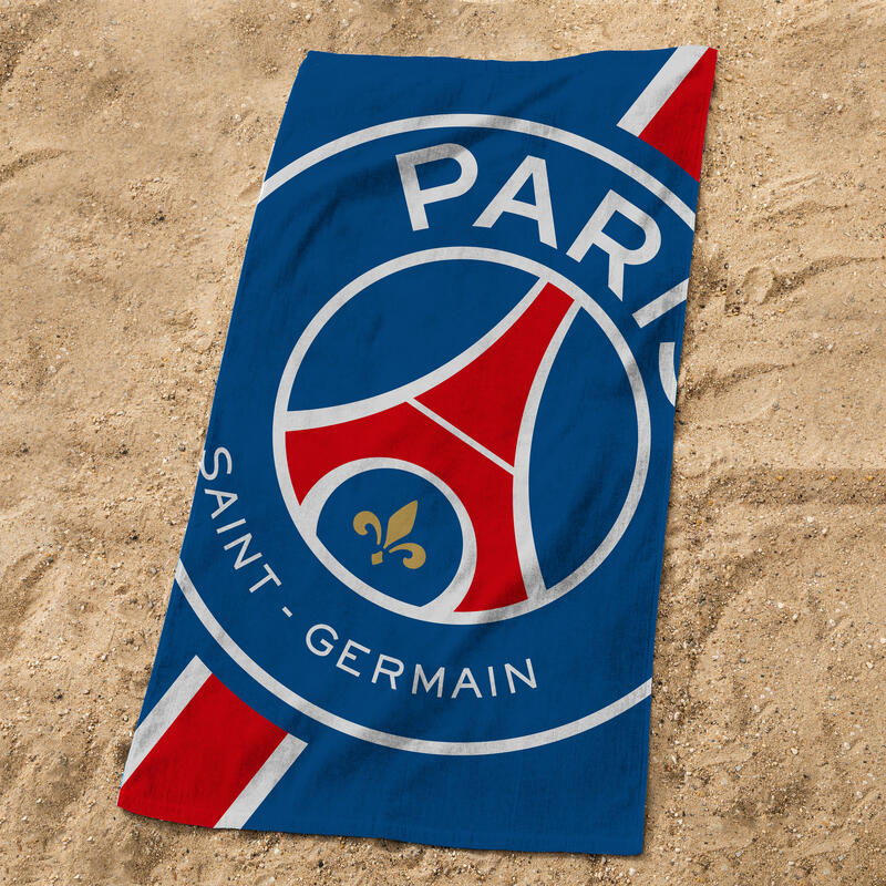 Serviette de bain 70x120 cm 100% coton football Paris - Cropped