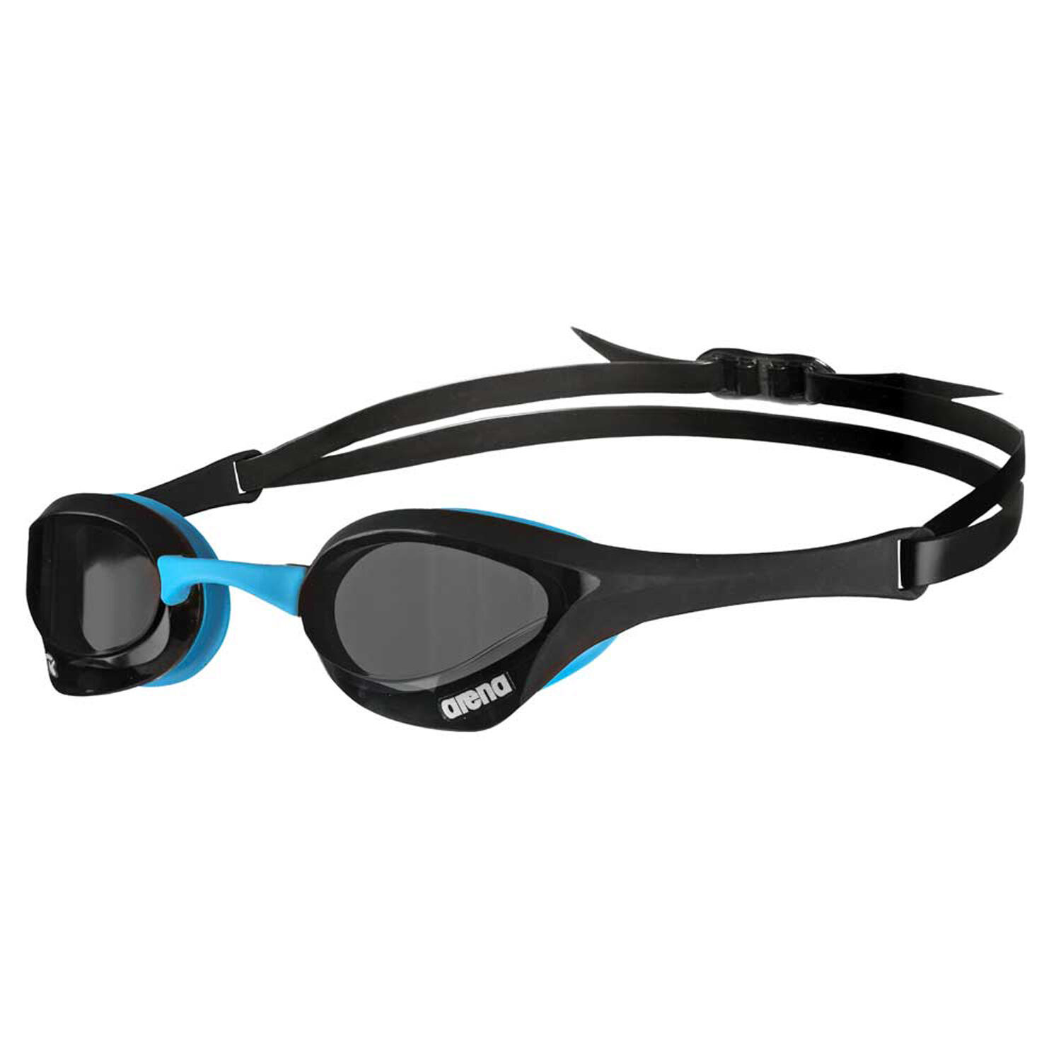 Óculos de natação Arena Cobra Ultra Swipe Preto Azul - Fumaça 3/4