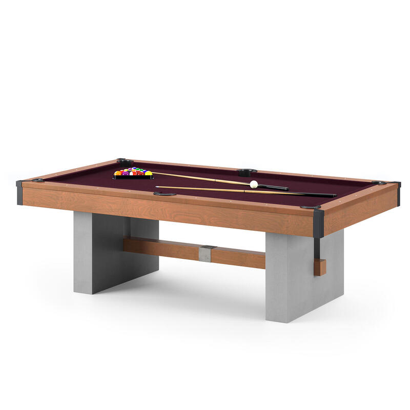 Bison Billardtisch Loft Schiefer, Simonis 860 Wine, 7 ft (Spielfeld 198x99 cm)