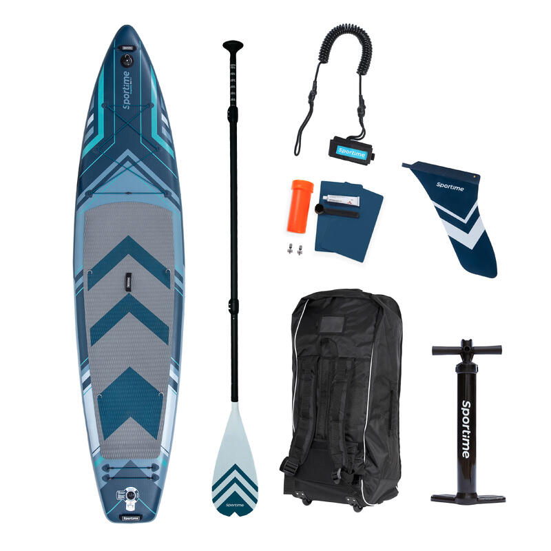 Sportime Stand Up Paddling Board Seegleiter Pro Touring-Set, 126 W Touring