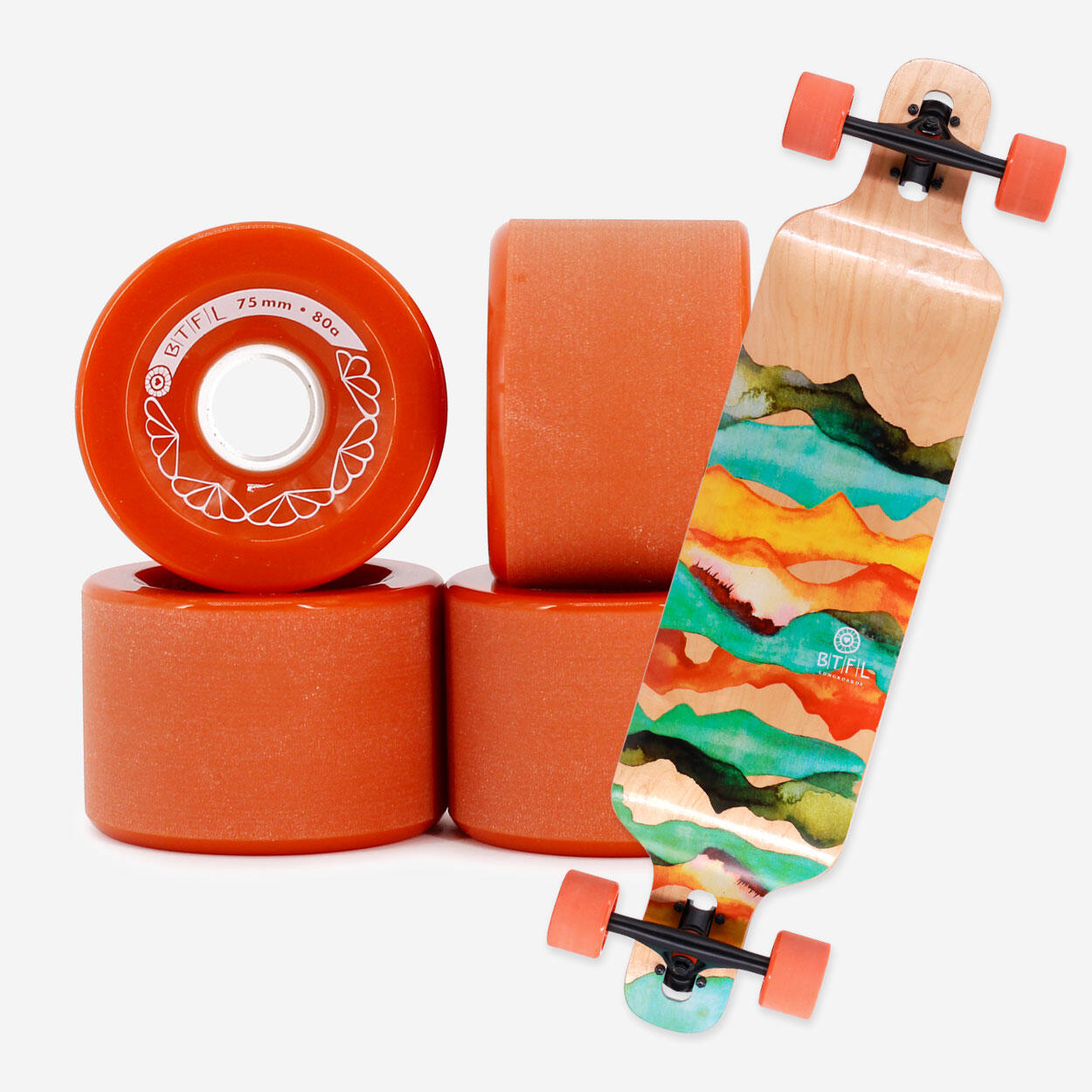 Lot De 4 Roues De Skate 60x45 Mm 78A - Avec Roulements ABEC9 Et Entretoises - Pour Longboard, Skateboard, Cruiser