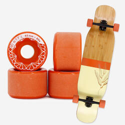 BTFL Longboard roulettes set 65 x 45 mm - 80A - jeu de 4 - rouge