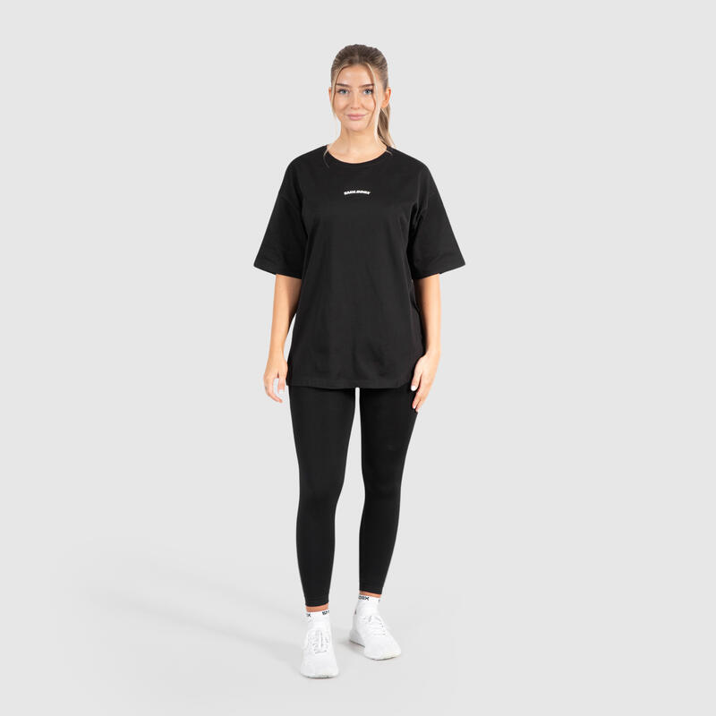 Damen Oversize T-Shirt Benetta Schwarz für Sport & Freizeit
