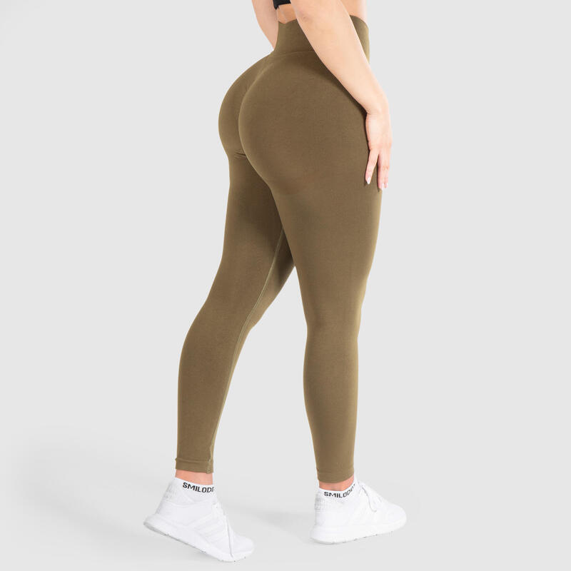 Damen Leggings Slayton Scrunch Khaki für Sport & Freizeit