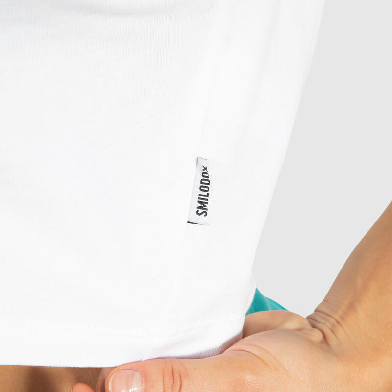 Damen Crop T-Shirt Nalani Weiß für Sport & Freizeit