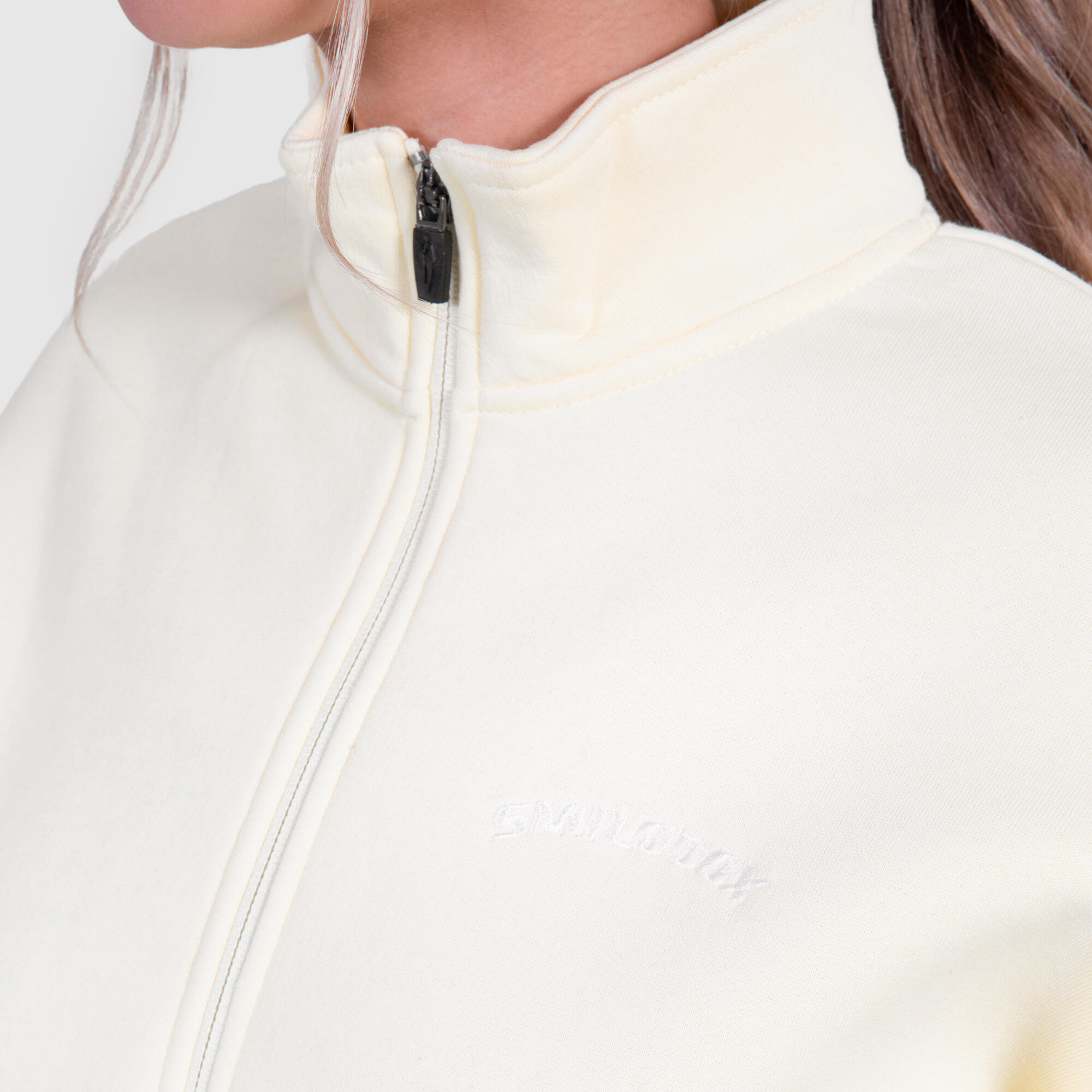 Damen Sweatshirt Half Zip Teresita Gelb 4/5