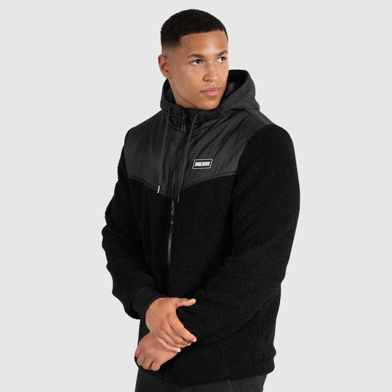 Herren Teddy Jacke Jesse Schwarz für Sport & Freizeit