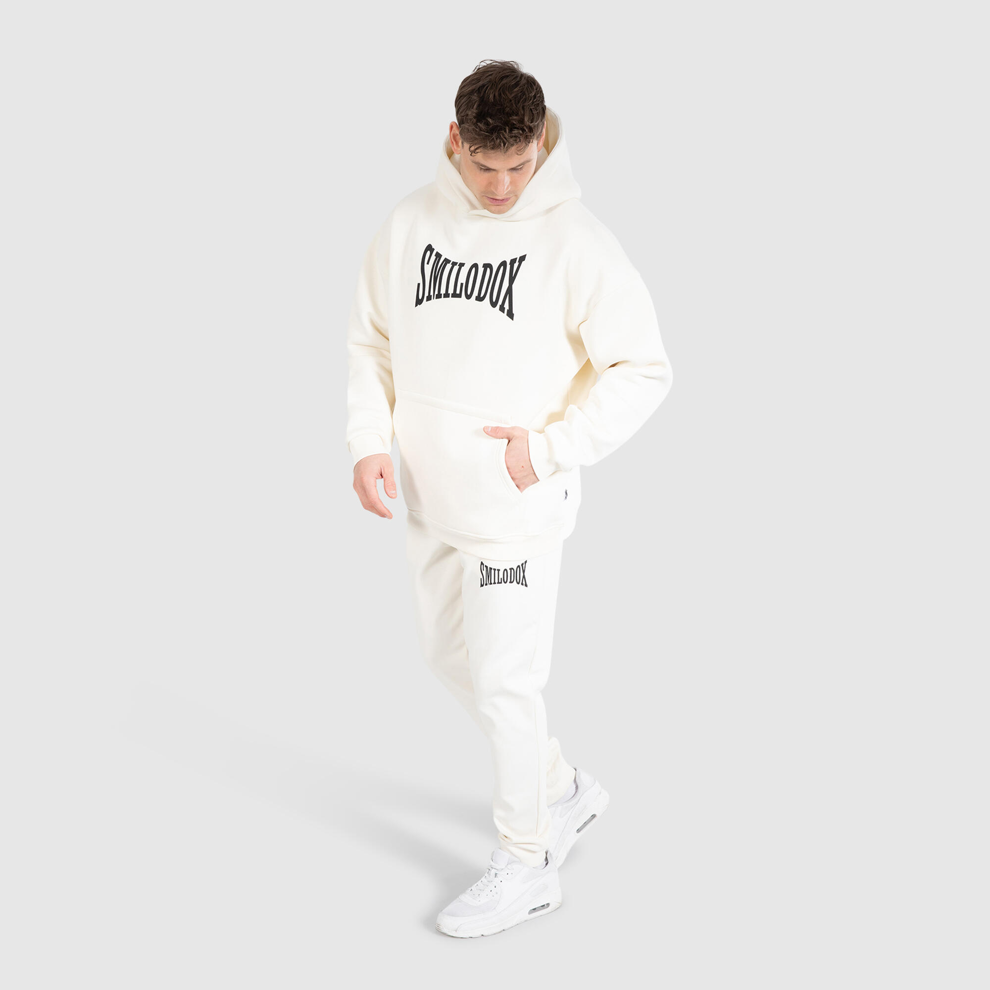 Herren Jogginghose Classic Pro Creme 3/6
