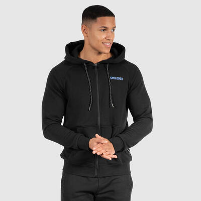 Herren Zip Hoodie Trevorson Schwarz