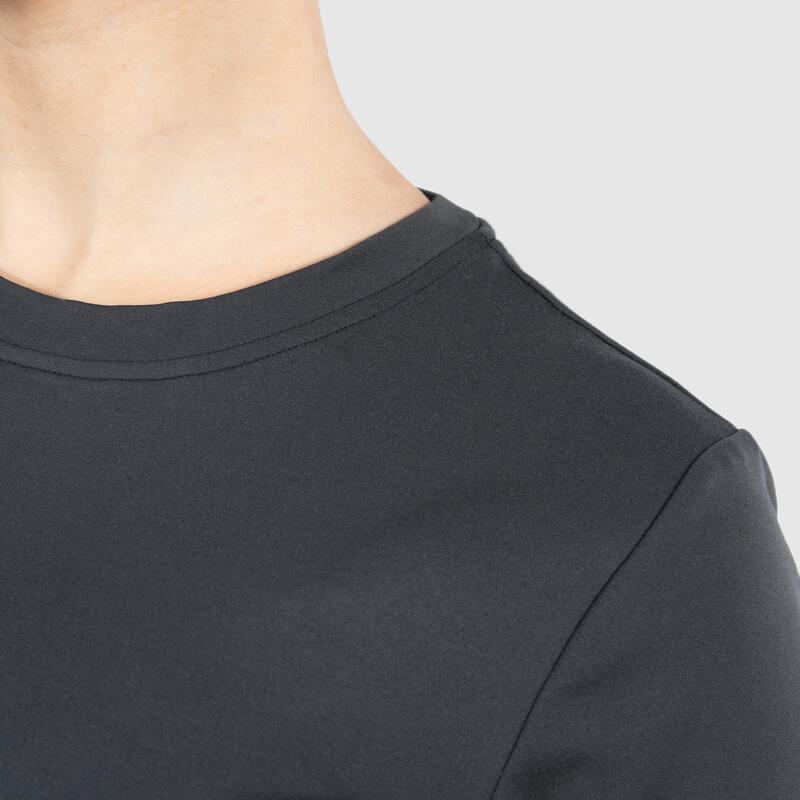 Damen Crop T-Shirt Advance Pro Schwarz für Sport & Freizeit