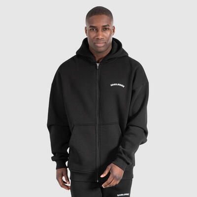 Herren Zip Hoodie Daron Schwarz