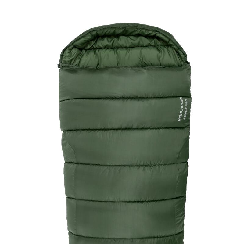 Highlander Forces Phoenix Ember 250 Mummy Sleeping Bag Olive Green 2/6
