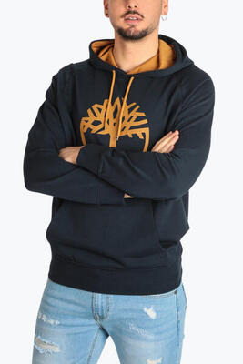 Felpa uomo con cappuccio e logo