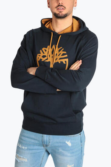 Felpa uomo con cappuccio e logo