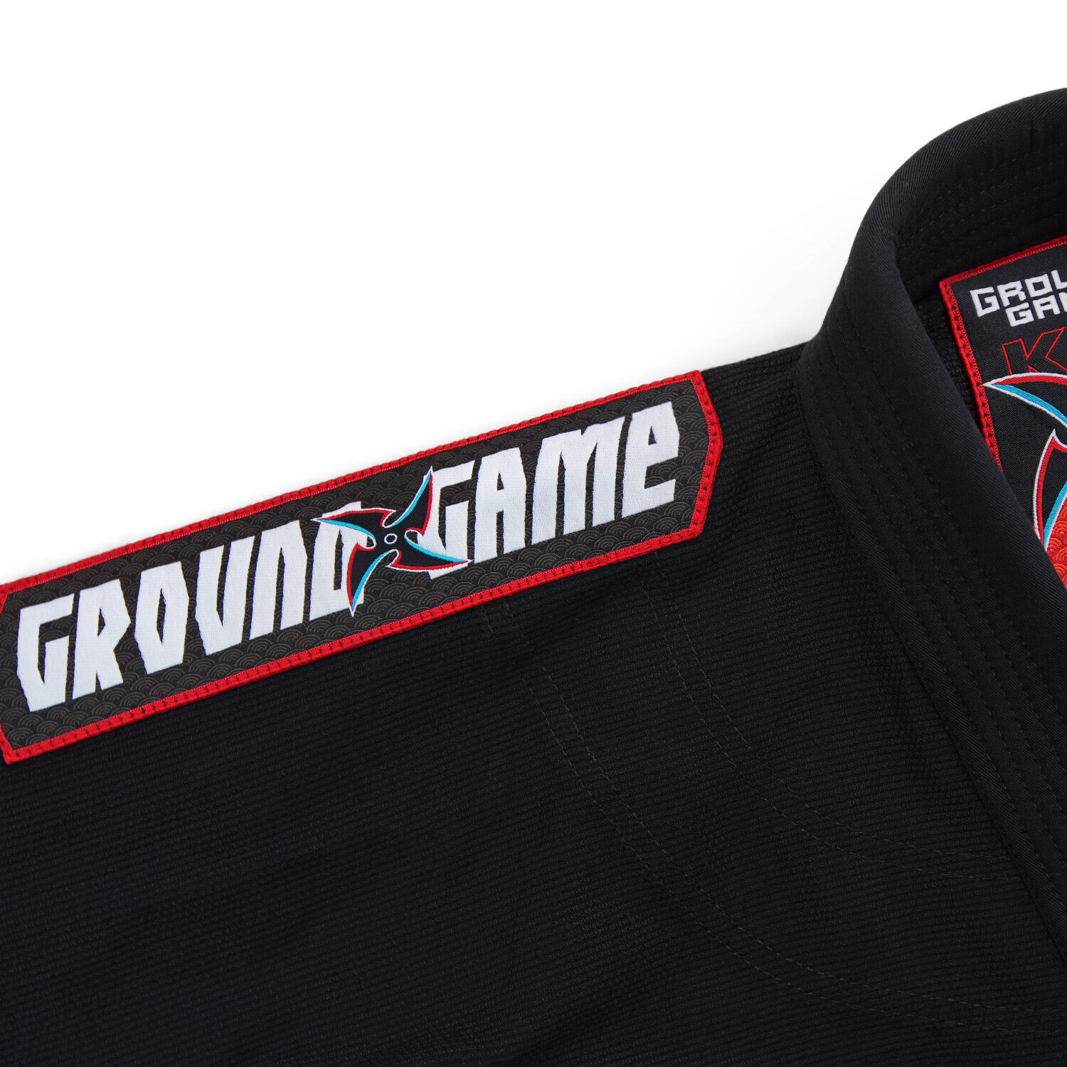 Kimono/Gi do BJJ dla dzieci Ground Game Ninja czarne 6/7