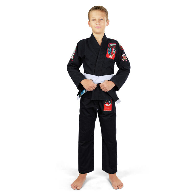 Kimono/Gi do BJJ dla dzieci Ground Game Ninja czarne