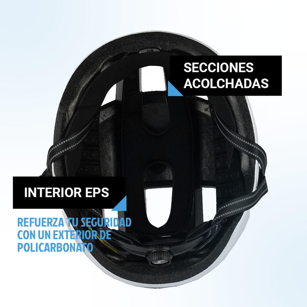 Capacete de skate/trotinete para adultos SkateFlash Atomic Black 7/7