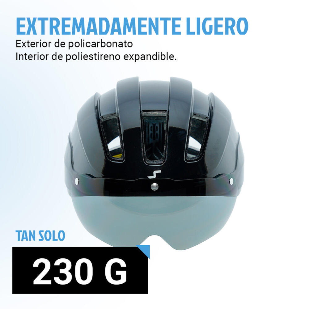 Capacete de skate/trotinete para adultos SkateFlash Atomic Black 3/7