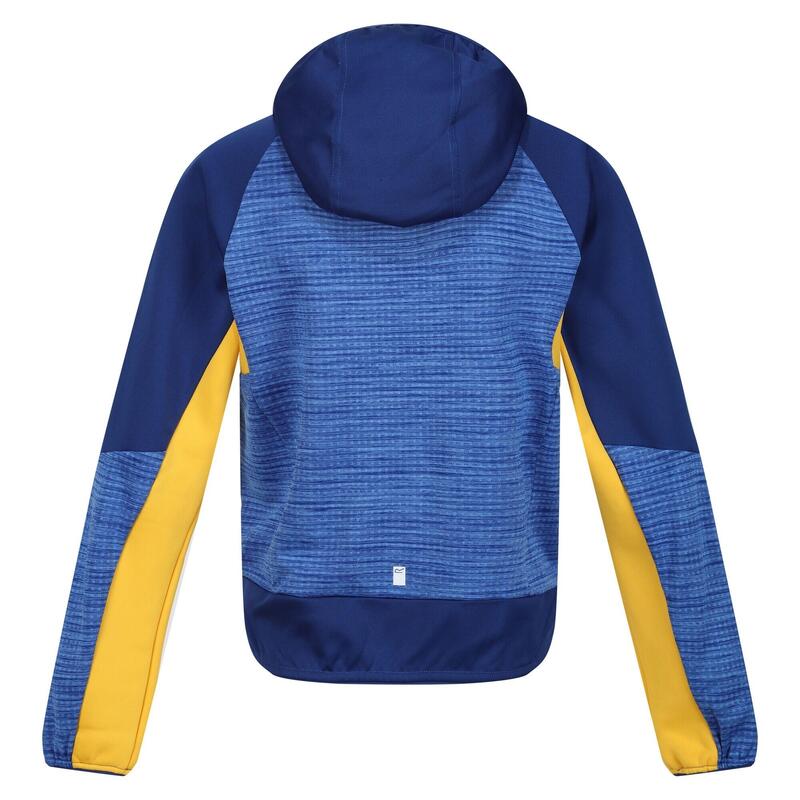 Giacca Soft Shell Con Cappuccio Bambini Regatta Prenton II Blu Intenso New Royal