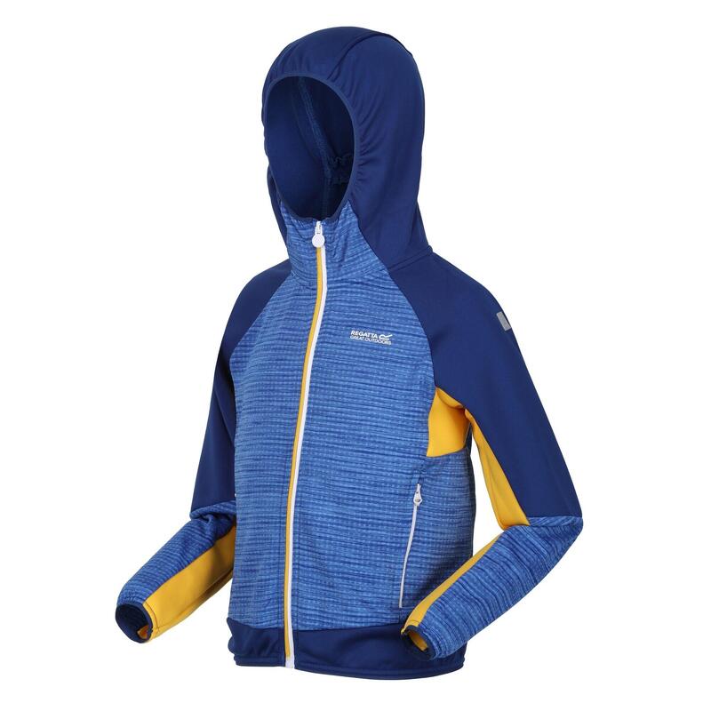 Giacca Soft Shell Con Cappuccio Bambini Regatta Prenton II Blu Intenso New Royal