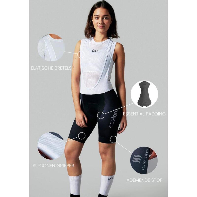 Cuissard à bretelles de vélo route femme - Pantalon de cyclisme - VTT