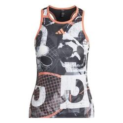 T-shirt de tennis CLUB GRAPH TANK WHITE/BLACK/CORAL FUSION