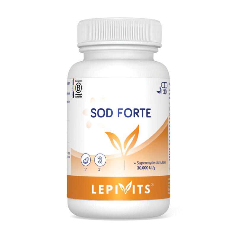 SOD Forte - Puissante enzyme antioxydante - 30 gélules végétales pullulan